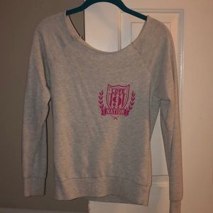 off the shoulder sweater